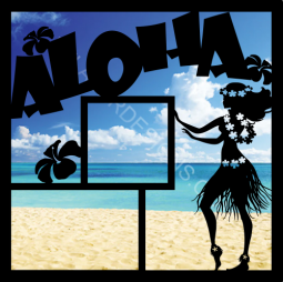 Aloha Hawaii Hula Girl Art